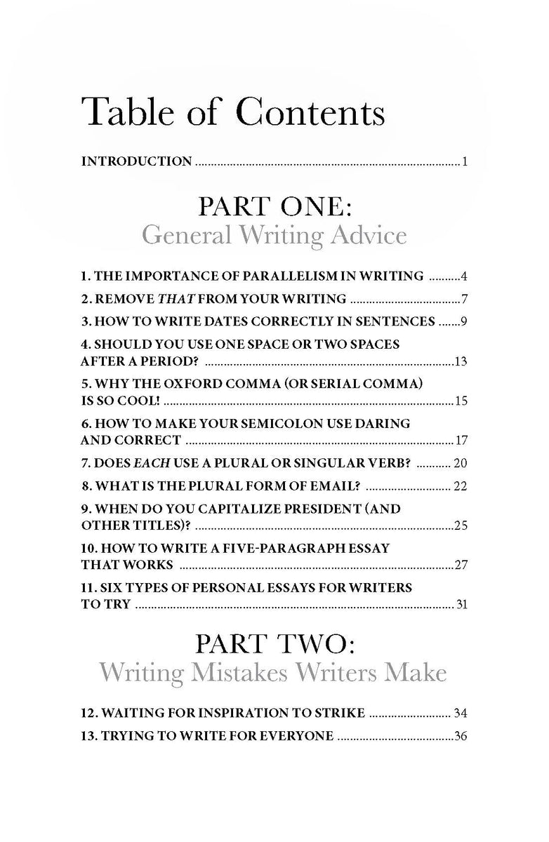 Guide To Writing Writer's Digest Guide to Better Writing: 50+ Grammar Rules and Practic ...